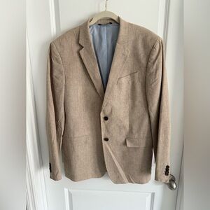Like New Men's Banana Republic Tan Blazer Sport Coat 42L